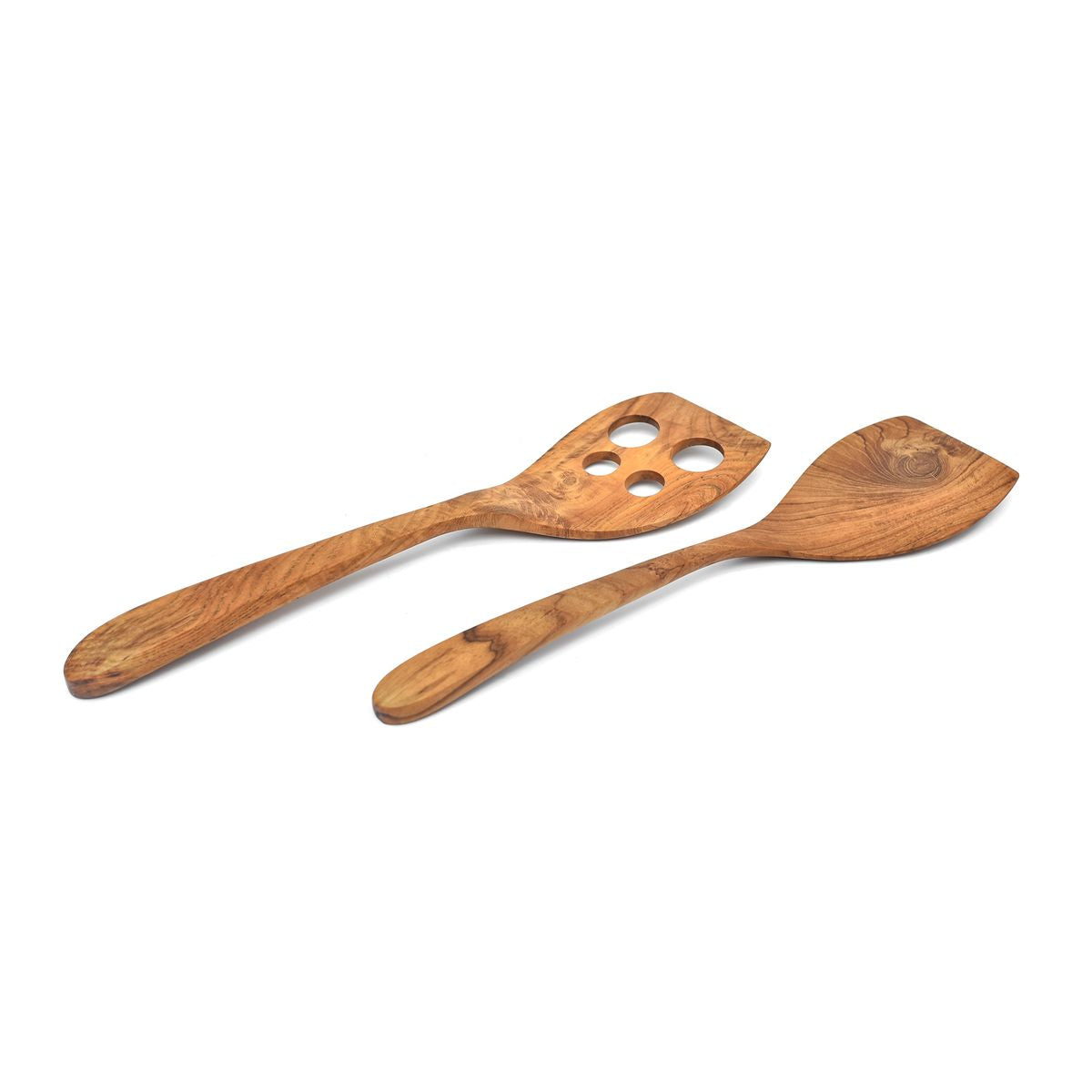 Teakholz Pfannenwender Set – Natürlich, Robust & Stilvoll